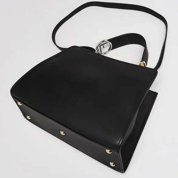 FENDI Tricolor Nappa Leather Runaway Logo Shoulder Bag - Picture 3 of 11